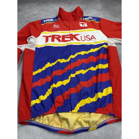 Vintage Trek Jacket Mens Large Gore-Tex Cycling Windbreaker 90s Mogul Black - Picture 3 of 15